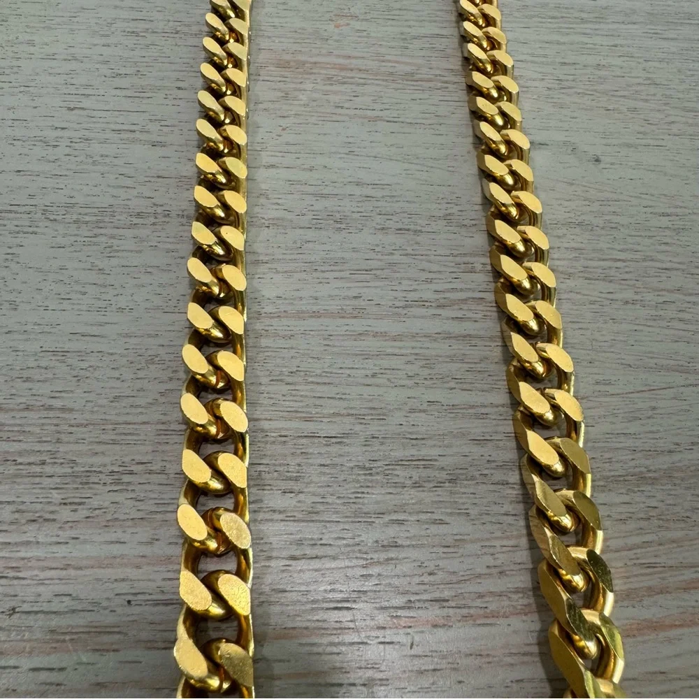 Vintage Cadoro‎ Gold Tone Heavy Chain Fashion Belt Statement Chunky Necklace